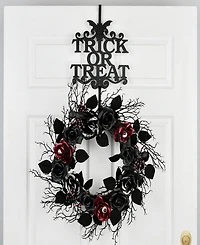 National Tree Company 19" Halloween "Trick or Treat" Wreath Hanger