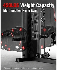 Harison Home Gym Full Body Workout Machine with Pulley System and Bench (Hrm-G11511)