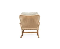 sumyeg Modern Wicker Rocking Chair with Cushions for Indoor and Outdoor (Set of 2)