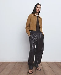 Mango Women's Buttons Suede Jacket