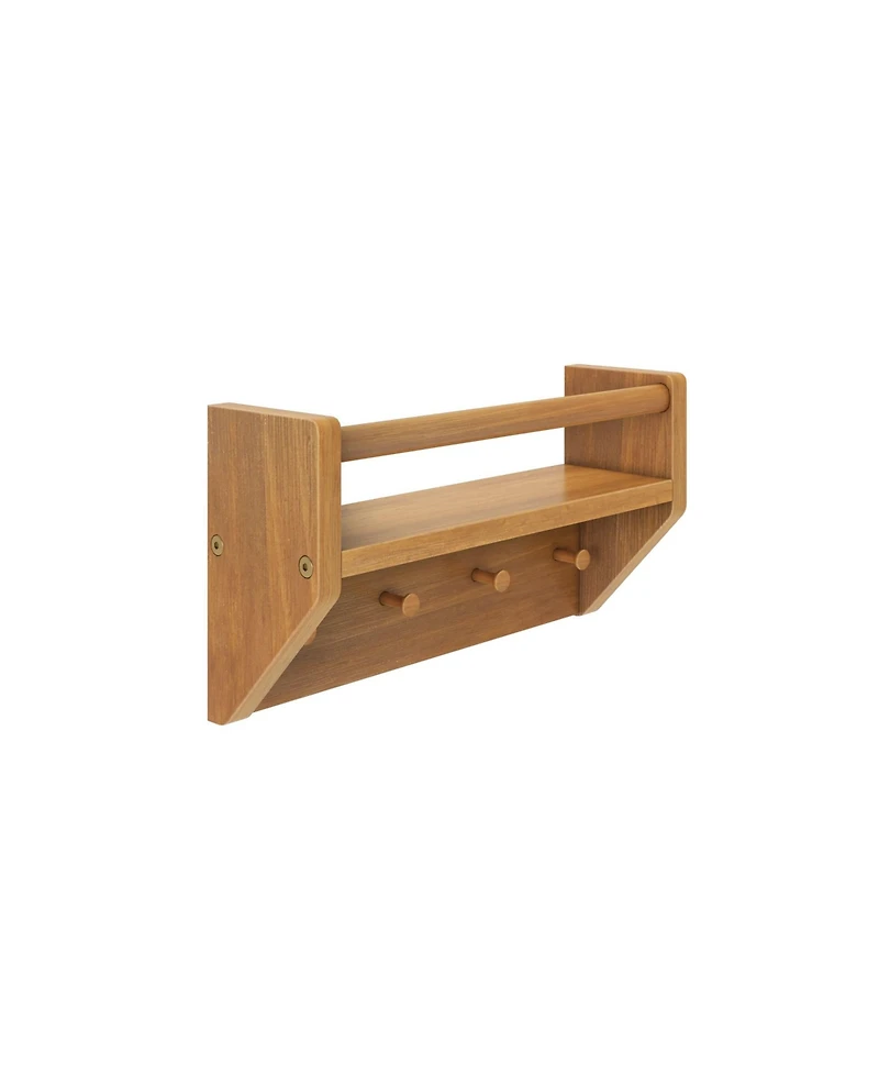 Max and Lily Wall Shelf with Pegs