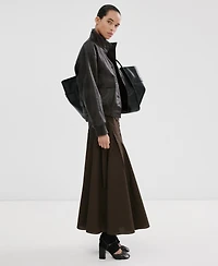 Mango Women's Scarf Detail A-Line Skirt