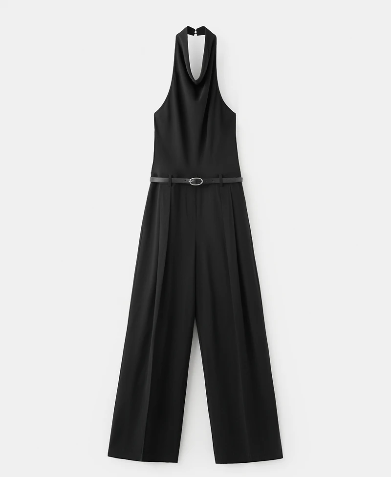 Mango Women's Combined Halter-Neck Jumpsuit
