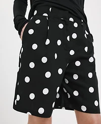 Mango Women's Lyocell Polka Dot Shorts