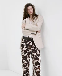 Mango Women's Floral Print Pants
