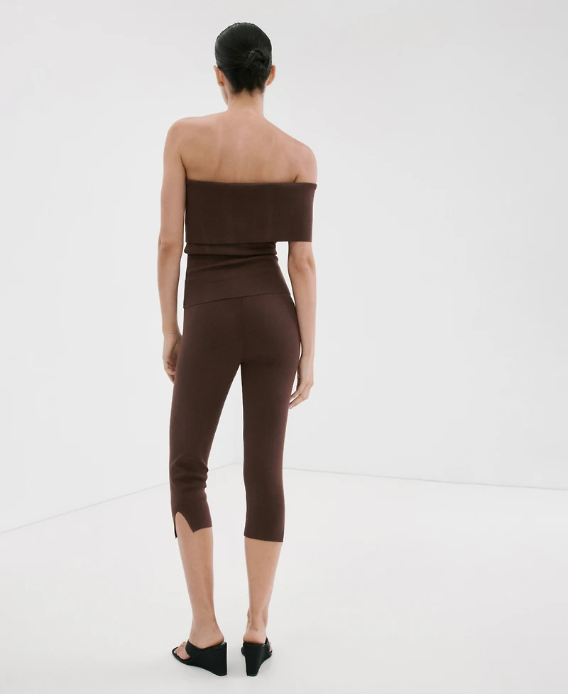 Mango Women's Slit Hem Leggings