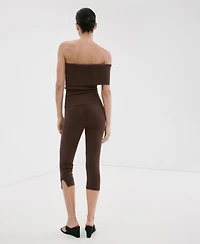 Mango Women's Slit Hem Leggings