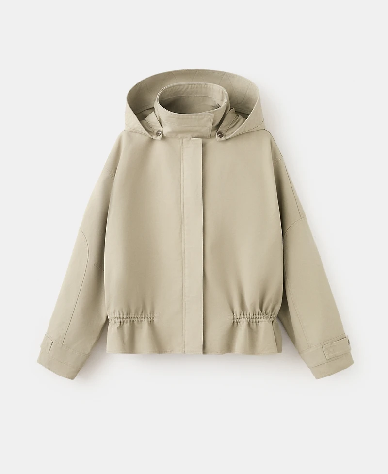 Mango Women's Oversized High-Neck Parka
