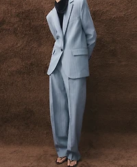 Mango Women's Pinstripe Suit Pants