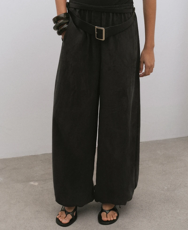 Mango Women's Elastic Waist Balloon Pants