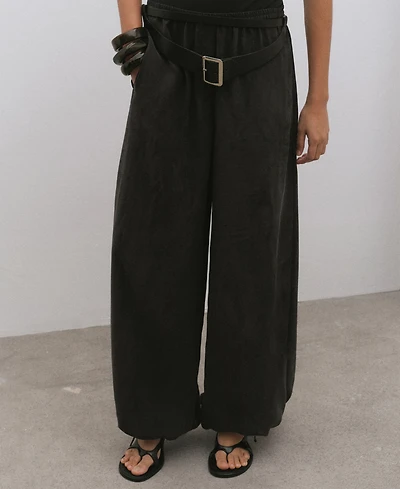 Mango Women's Elastic Waist Balloon Pants