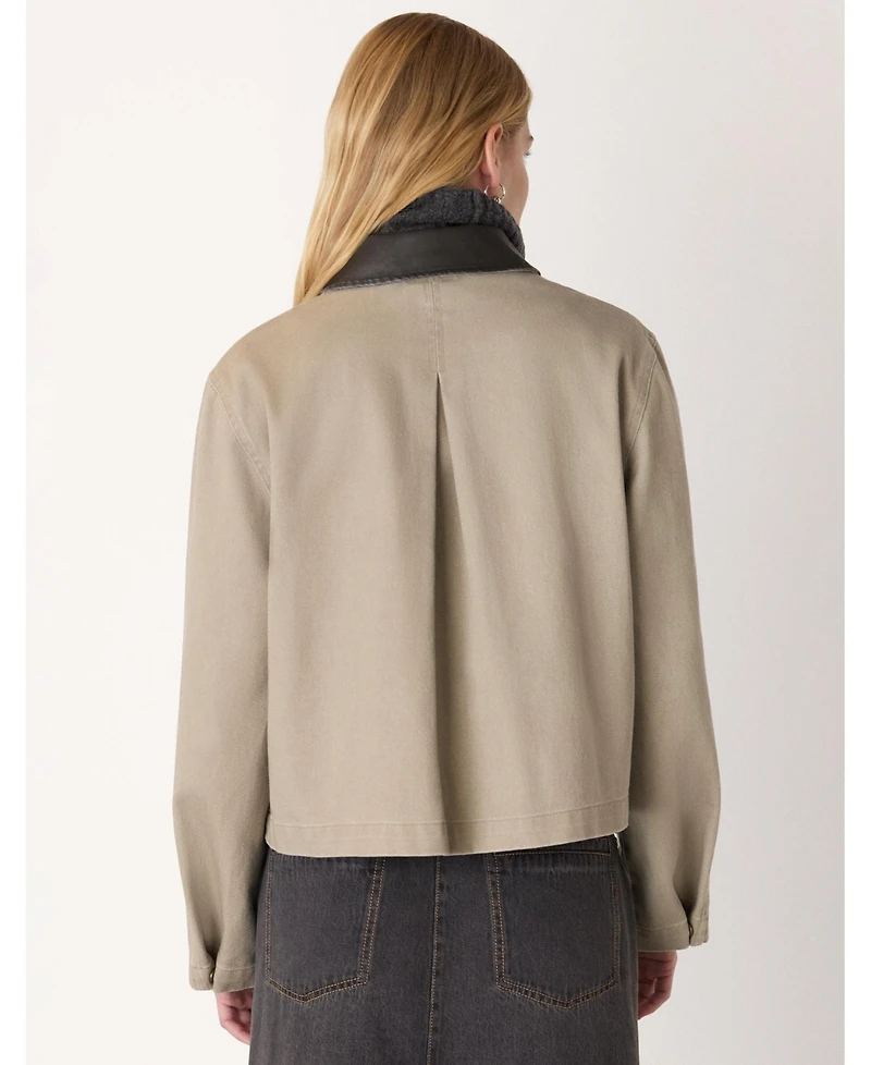 Whistles Women's Womne's Casual Contrast Collar Jacket