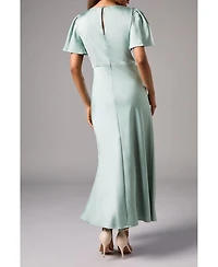 Oasis Women's Angel Sleeve Midi Bridesmaid Dress
