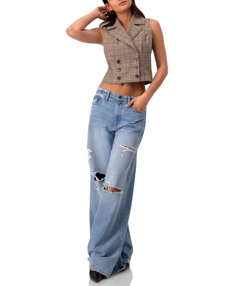 Ivonne Women's Short Double-Breasted Vest