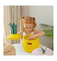 Momiji Pineapple Handcrafted Rattan Storage Basket