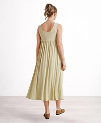 Nom Maternity Ribbed Modal Henley Dress