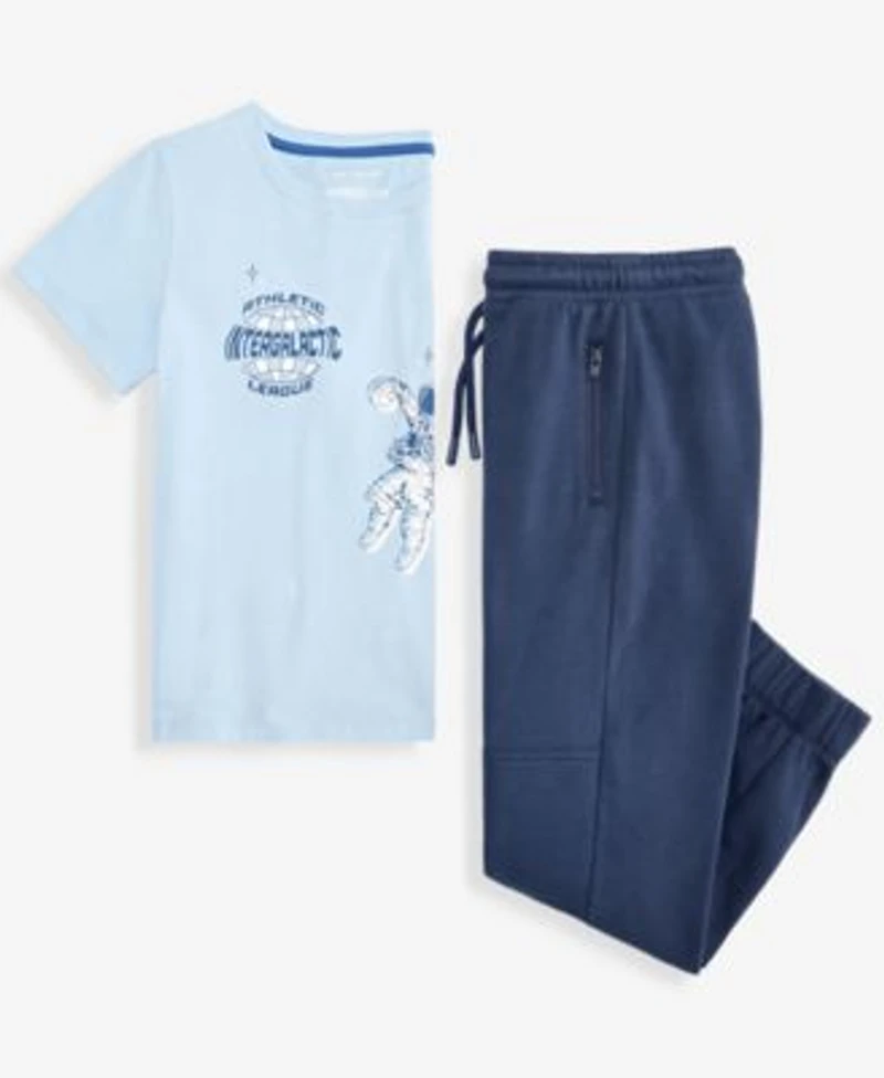 Epic Threads Boys 5 20 Astronaut Athlete Tee Fleece Jogger Pants Macys Exclusive