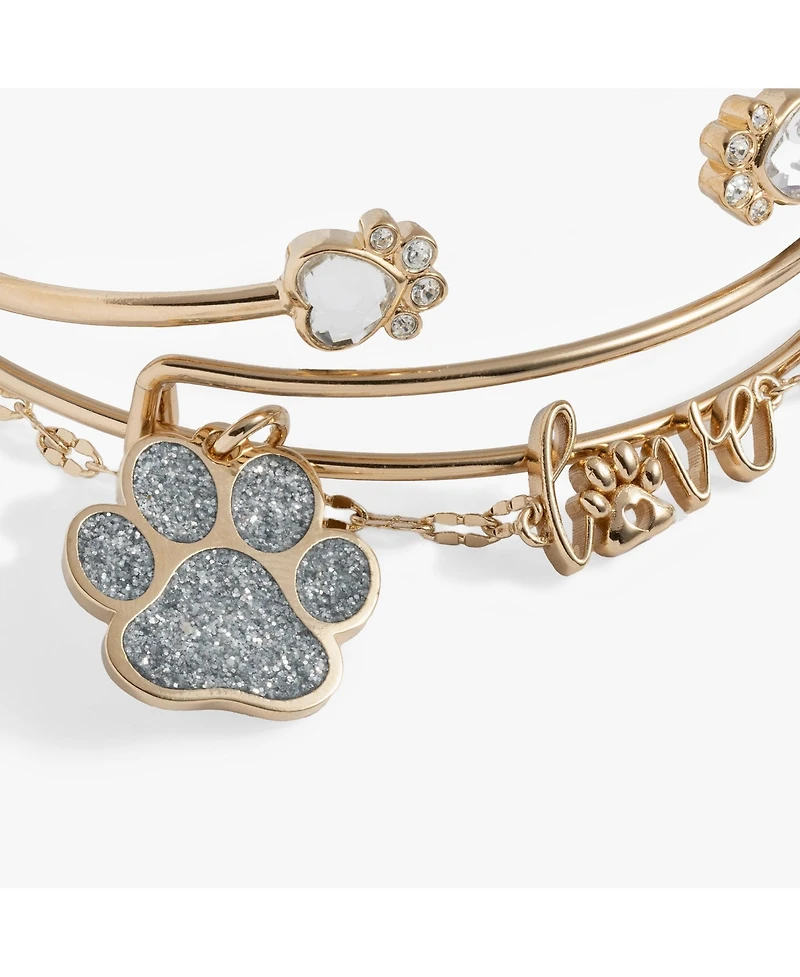 Alex and Ani Paws of Love' Bracelet Set of 3