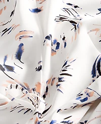 I.n.c. International Concepts Women's Printed Blouson-Sleeve Wrap Blouse, Macy's Exclusive