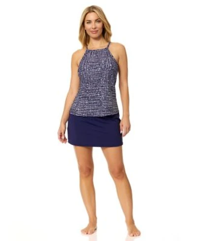 Island Escape Womens Cali High Neck Underwire Tankini Top La Palma High Waist Tummy Control Swim Skirt Macys Exclusive