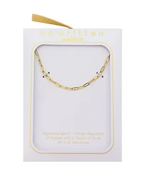 Unwritten x Moda Sport Waterproof Paperclip Chain Necklace