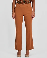 Ak Anne Klein Petite Pull-On Straight-Leg Pants