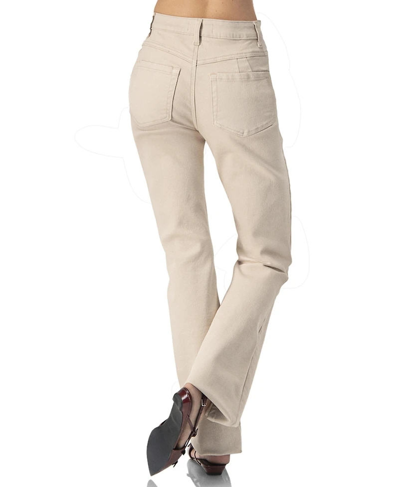 Ivonne Women's Straight One-Button Chinos