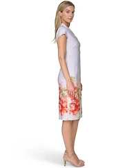 Calvin Klein Women's V Neck Midi Dress