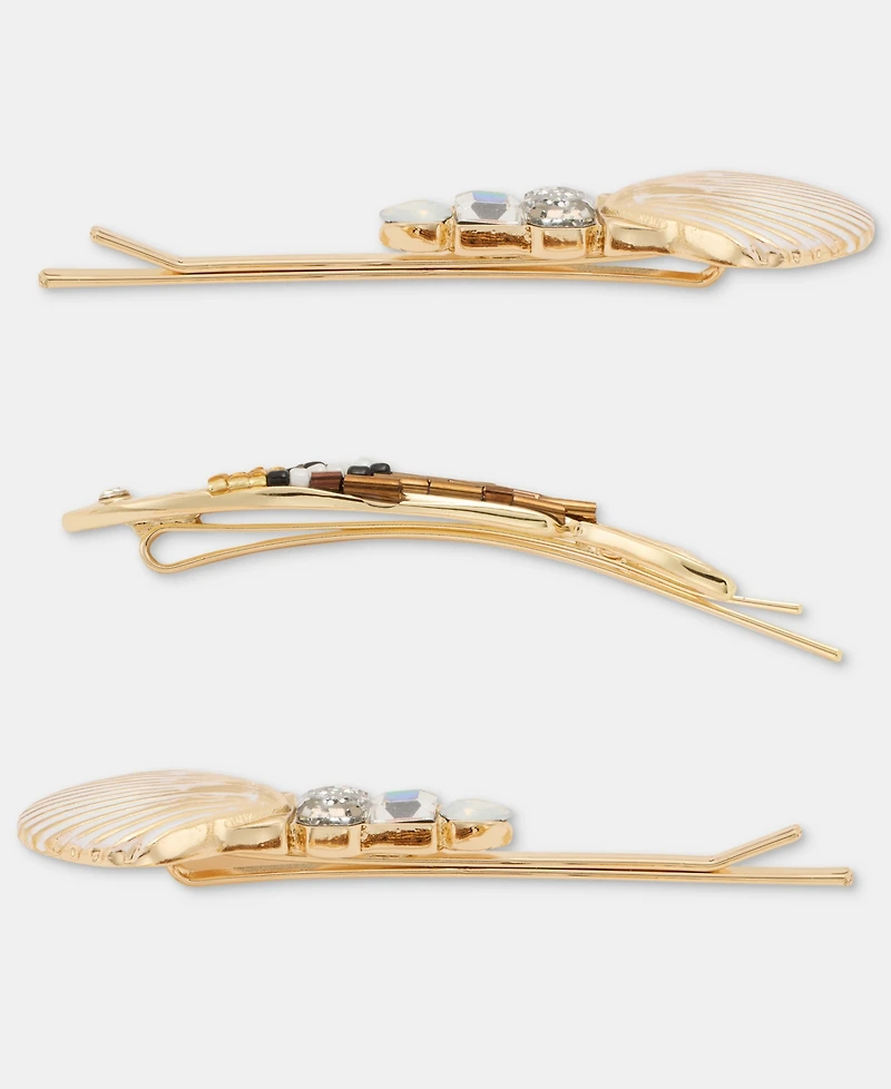 lonna & lilly 3-Pc. Beaded Sealife Bobby Pin Set