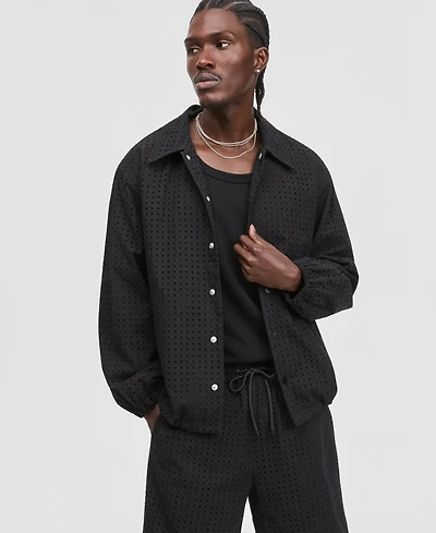 Mode of One Men's Eyelet Coach Jacket, Macy's Exclusive