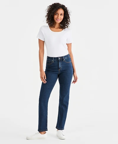 Style & Co Women's High Rise Straight-Leg Jeans, Regular, Short and Long Lengths, Created for Macy's