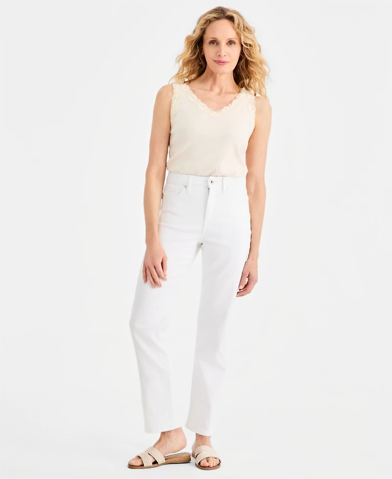 Style & Co Women's High Rise Straight-Leg Jeans, Regular, Short and Long Lengths, Created for Macy's