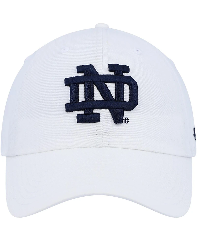 '47 Brand Men's White Notre Dame Fighting Irish Clean Up Adjustable Hat