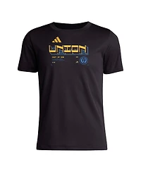 Adidas Big Boys and Girls Black Philadelphia Union 2026 Anthem Aeroready Pregame T-Shirt