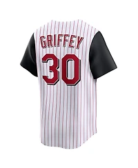 Nike Men's Ken Griffey Jr. White Cincinnati Reds Cooperstown Collection Limited Jersey