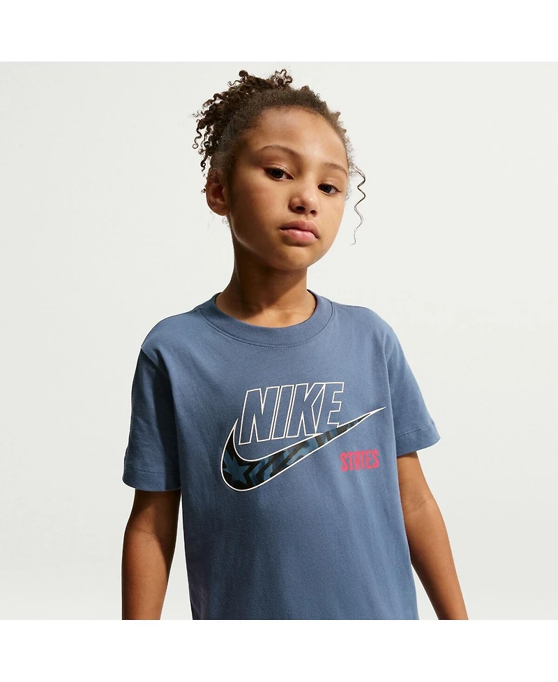 Nike Big Boys and Girls Blue Usmnt Futura T-Shirt
