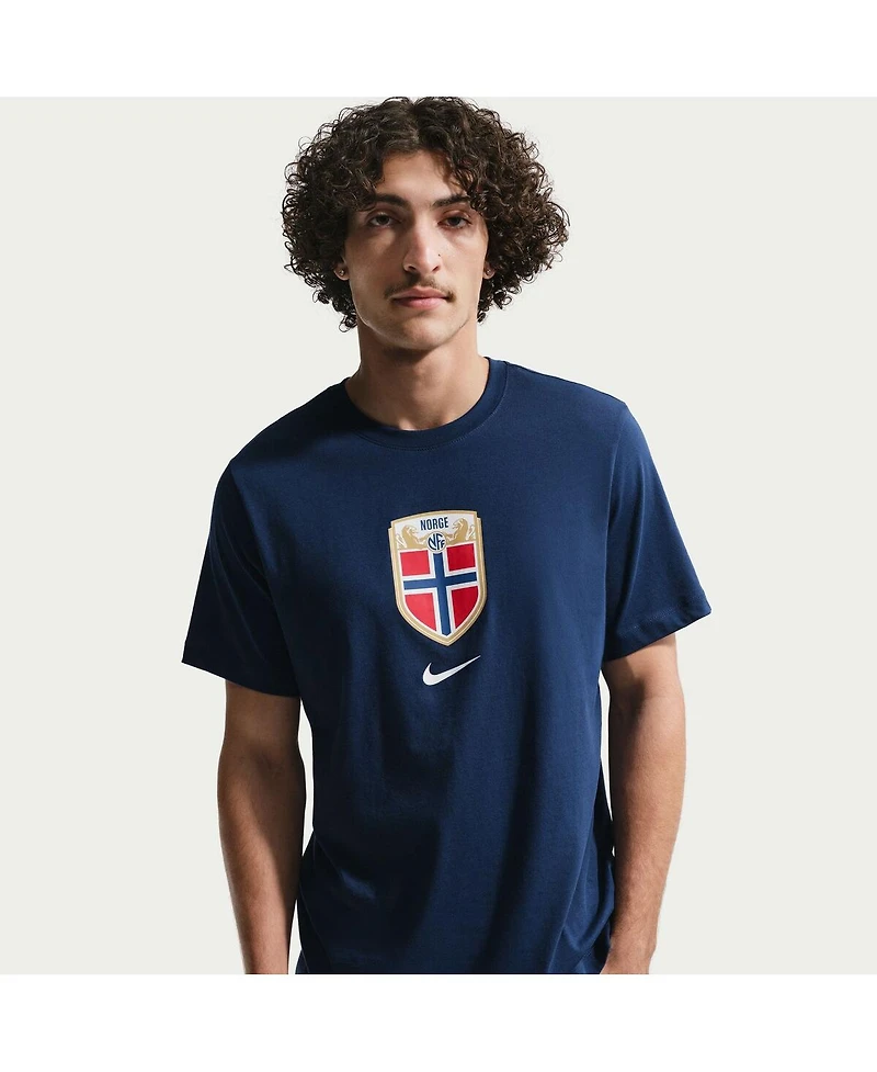 Nike Men's Navy Norway National Team Crest T-Shirt