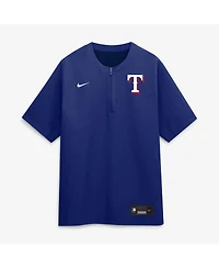 Nike Men's Royal Texas Rangers Authentic Collection Dri-fit Quarter-Zip Windshirt