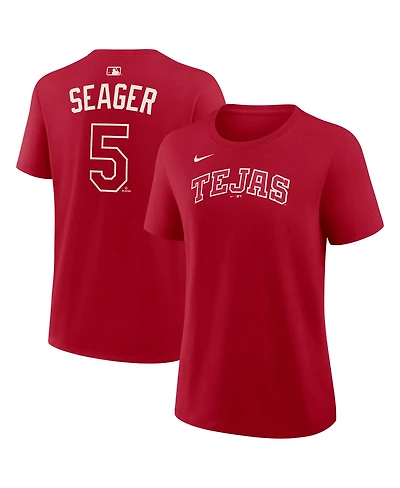 Nike Women's Corey Seager Red Texas Rangers 2026 City Connect Name Number T-Shirt