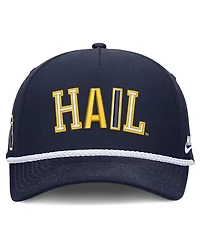 Nike Men's and Women's Navy Michigan Wolverines 2026 Basketball Refresh 5-Panel Rope Rise Hat