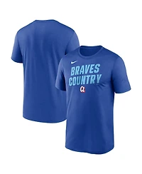 Nike Men's Royal Atlanta Braves 2026 City Connect Team Phrase Script Dri-fit T-Shirt