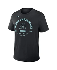 Nike Men's Black Arizona Diamondbacks Authentic Collection Early Work Tri-Blend Dri-fit T-Shirt
