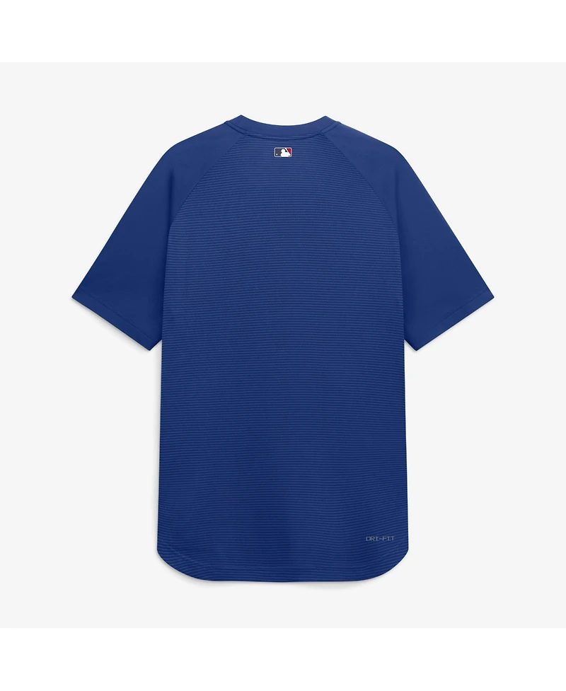 Nike Men's Royal Chicago Cubs Authentic Collection Batting Practice Pre-Game Raglan Dri-fit T-Shirt