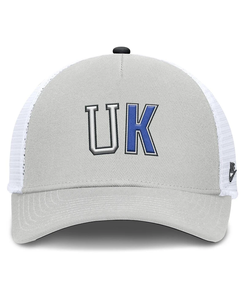 Nike Men's and Women's Gray Kentucky Wildcats 2026 Basketball Refresh 5-Panel Rise Trucker Hat