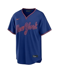 Nike Men's Francisco Lindor Royal New York Mets Alternate Replica Jersey