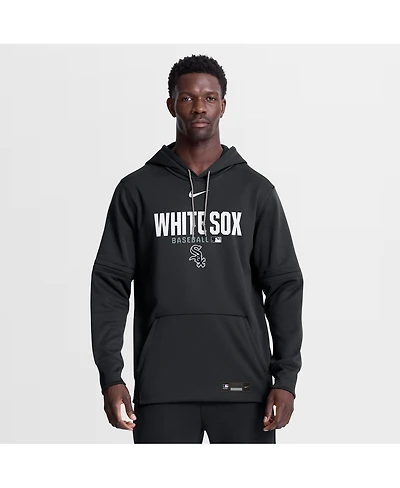 Nike Men's Black Chicago White Sox Authentic Collection Therma-fit Hoodie