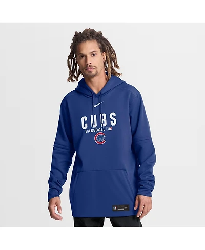Nike Men's Royal Chicago Cubs Authentic Collection Therma-fit Hoodie