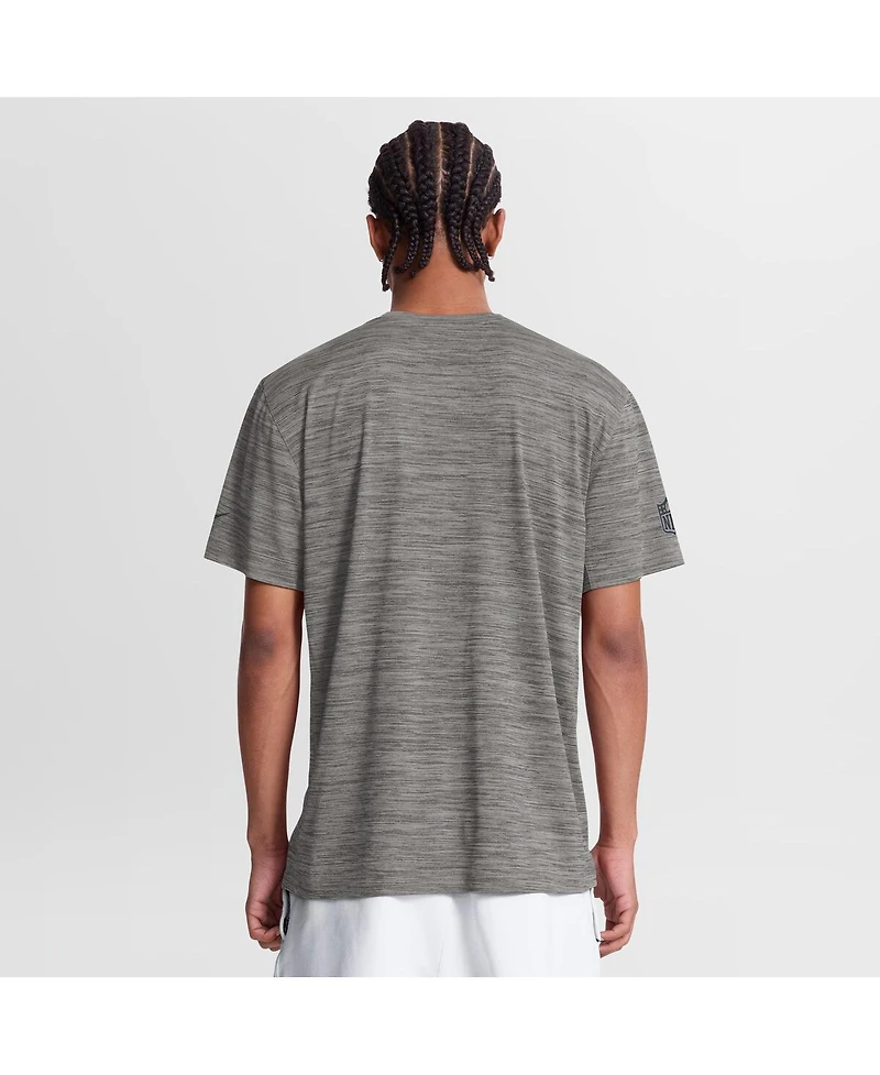 Nike Men's Gray Chicago Bears Sideline Double Covered Dri-fit Velocity T-Shirt
