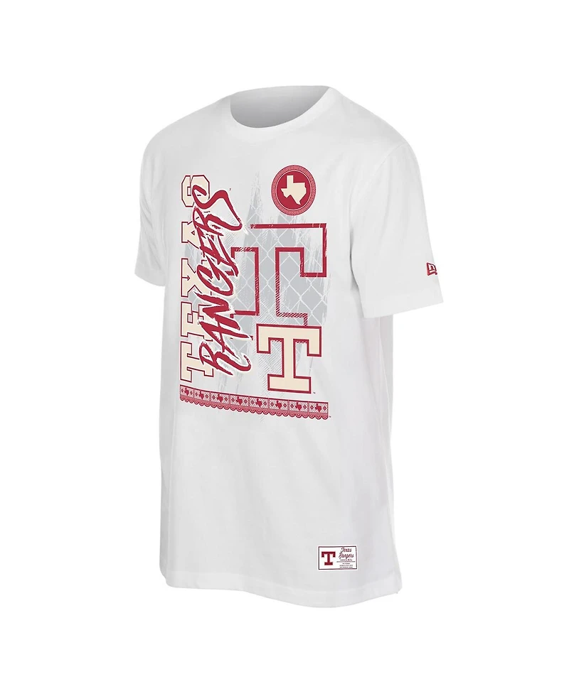 New Era Men's White Texas Rangers 2026 City Connect Photo Real T-Shirt