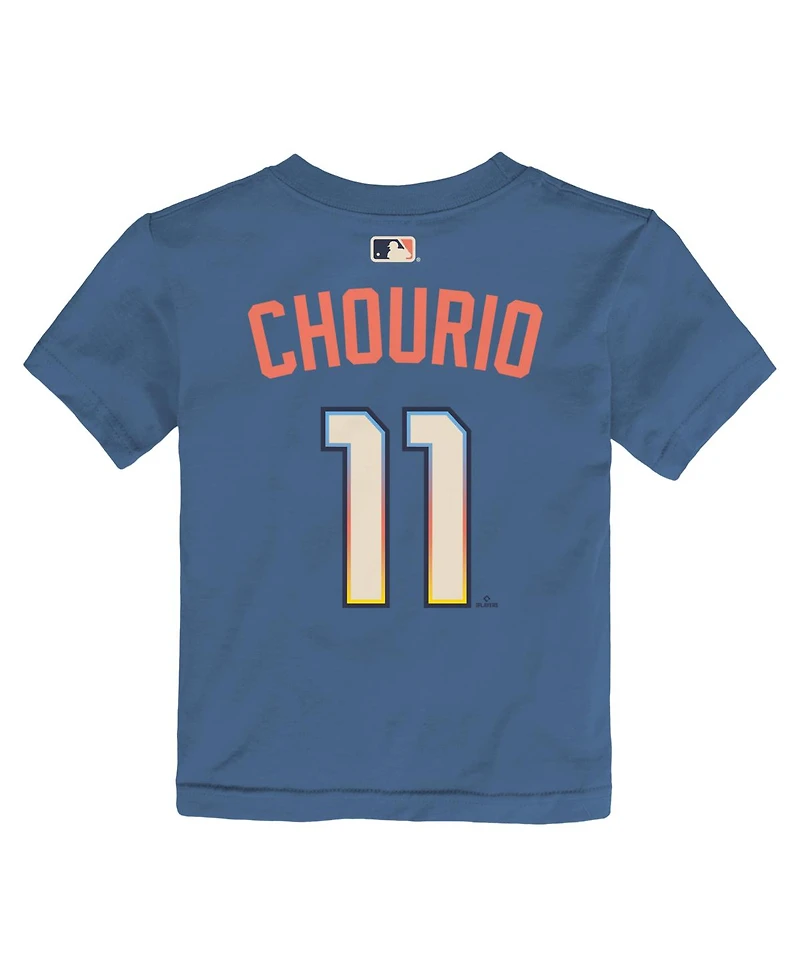 Nike Toddler Jackson Chourio Powder Blue Milwaukee Brewers 2026 City Connect Name Number T-Shirt